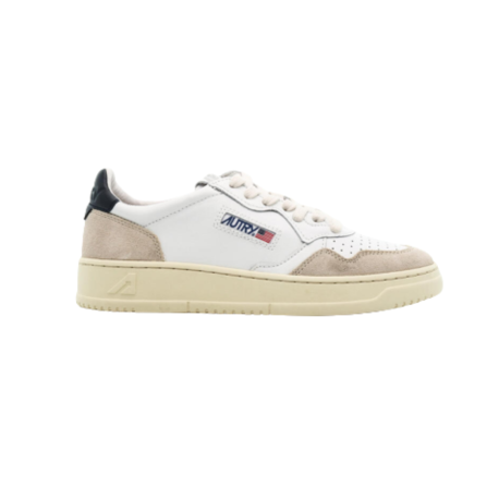 Man Leat/suede Wht/blue