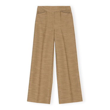 Slub Linen Slub Linen Mid Waist Pants