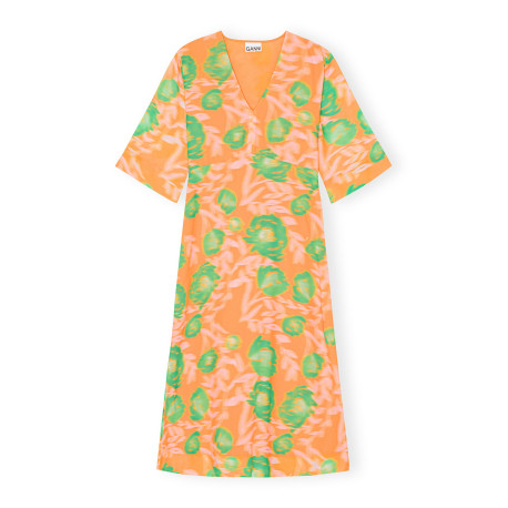 Printed Light Crepe Printed Light Crepe V-neck Dre