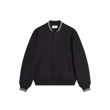 Varsity Teddy Blouson Black-m