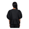 Cotton Poplin Peplum Blouse