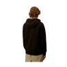 Diagonal Raised Fleece Zip Hoo