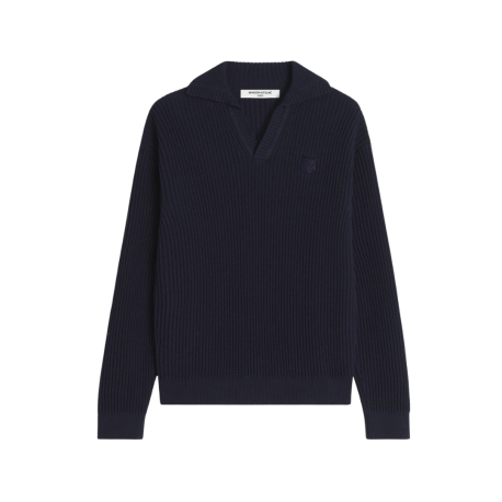 Fox Head Cotton Ribbed Polo Ju