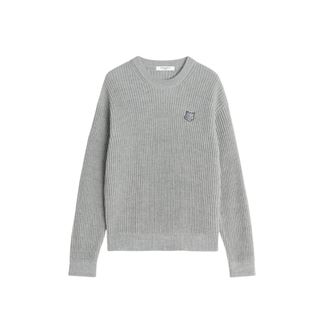 Fox Head Cotton Ribbed Jumper