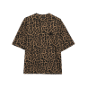 Avi Tee - Black And Brown Leop