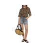 Avi Tee - Black And Brown Leop