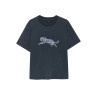 Cade Tee Leopard - Washed Blac