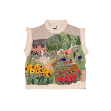 Printed Hand Embroidered Sleev