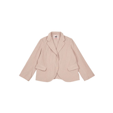 Plain Woven Velvet Jacket With