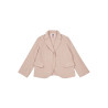 Plain Woven Velvet Jacket With