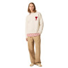 Crewneck Sweater With Contrast
