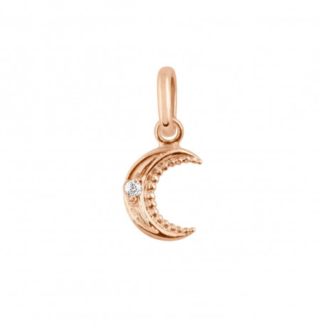PENDENTIF GIGI - LUNE OR ROSE DIAMAND